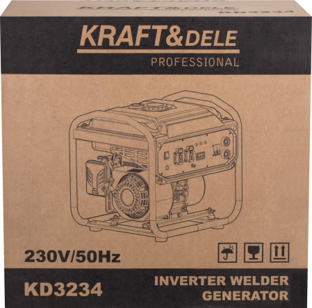 Generator de curent invertor 5.8-6.2kW cu aparat de sudura 250A motor 236cc (KD3234) [14]