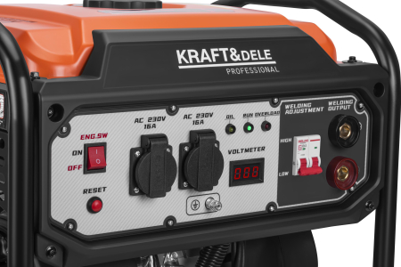 Generator de curent invertor 5.8-6.2kW cu aparat de sudura 250A motor 236cc (KD3234) [13]