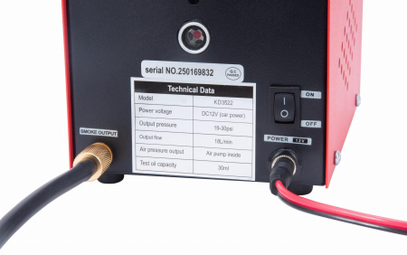 Generator de fum detector pentru verificarea scurgerilor conducte auto tevi 18lmin 12V 23 PSI + accesorii (KD3522) [6]