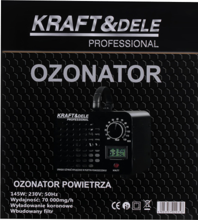 Generator de ozon (Ozonator) 145W 70.000 mg/h cu filtru si afisaj LCD (KD5357) [11]