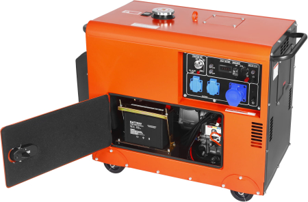 Generator diesel monofazat 7kW cu ATS, 230V, pornire electrica, carcasa insonorizata (KD3242) [26]