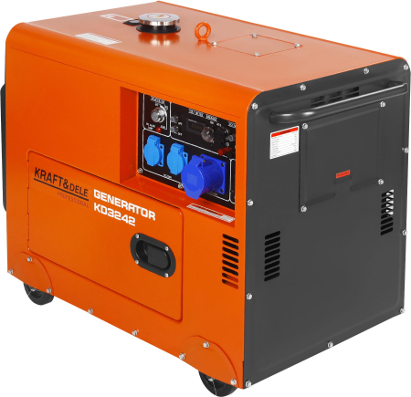 Generatoare si motoare - Generator diesel monofazat 7kW cu ATS, 230V, pornire electrica, carcasa insonorizata (KD3242)