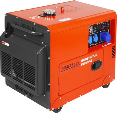 Generator diesel monofazat 7kW cu ATS, 230V, pornire electrica, carcasa insonorizata (KD3242) [1]