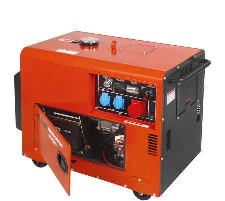 Generator diesel trifazat 7kW cu ATS, 230V/400V, pornire electrica, carcasa insonorizata (KD3241) [24]