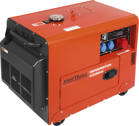 Generator diesel trifazat 7kW cu ATS, 230V/400V, pornire electrica, carcasa insonorizata (KD3241) [11]