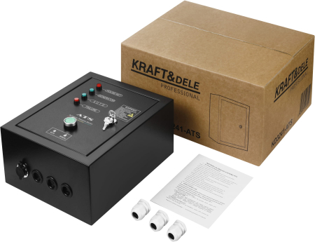 Generator diesel trifazat 7kW cu ATS, 230V/400V, pornire electrica, carcasa insonorizata (KD3241) [29]