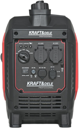 Generator curent 2.5 kW 2500W, 2x230V, 5 V 12V/8A, motor benzina 4 timpi (KD3162) [8]