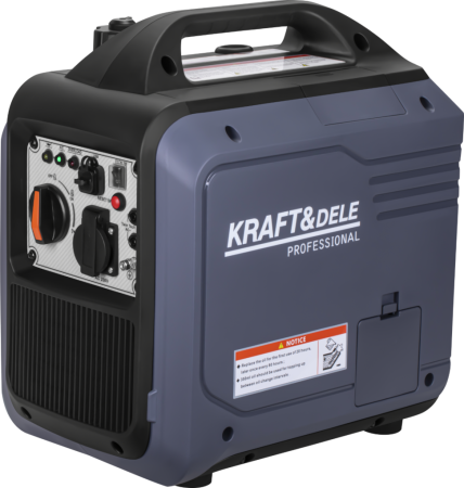 Generator curent cu inverter invertor - Generator inverter invertor benzina 2,7kW 230V motor 4 timpi racit cu aer (KD3237)