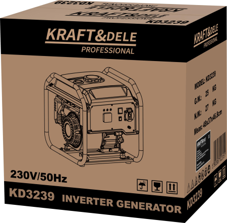 Generator inverter invertor benzina 4.5 kW 230V 4 timpi racit cu aer (KD3239) [12]