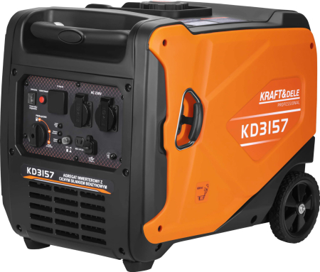 Generatoare curent - Generator invertor benzina 4.5 kW 230V motor 4 timpi racire cu aer (KD3157)