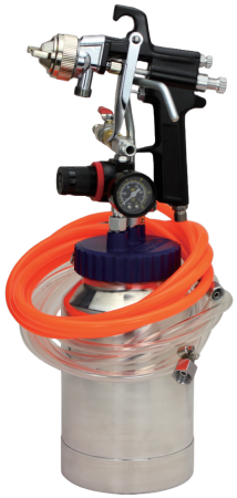 Altele - Generator pneumatic vopsire 2L, duza 2 mm, presiune lucru 2-5 bar, regulator aer, furtunuri 2m (KD5792)