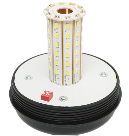 Girofar LED 12-24V, 60 LED-uri, 3 functii, IP65, cu suport tip picior (DISMH05) [3]