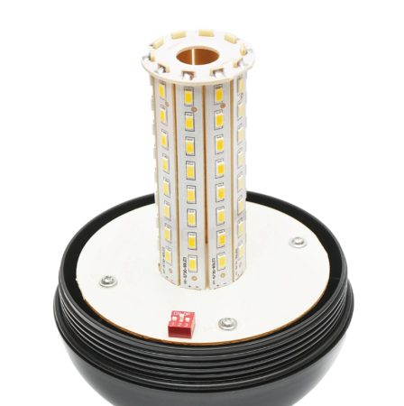 Girofar LED 12-24V, 80 LED-uri, 3 functii, IP65, cu suport tip picior (DISMH09) [3]