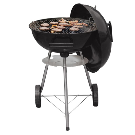 Gratar pe carbuni cu capac si roti, gratar Ø41 cm (KH-2033) [8]
