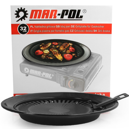 Gratare - Gratar portabil pentru aragaz camping placa ceramica 32x32 cm (M90020)