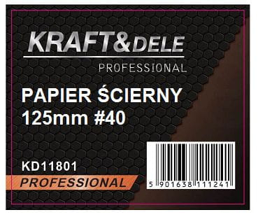Hârtie abrazivă 50 buc. Disc Velcro P40 de 125 mm (KD11801) [1]