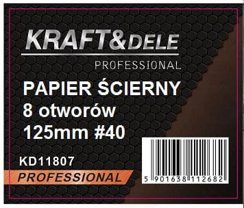 Hârtie abrazivă 50 buc. Disc Velcro P40 de 125 mm (KD11807) [1]