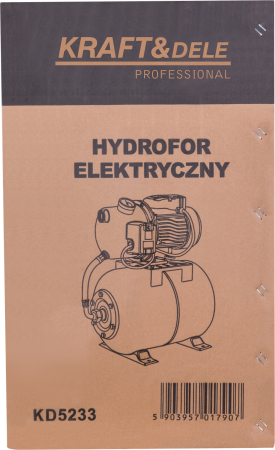 Hidrofor apa 50L 1300W inaltime 55m adancime 8m 6000L/h 100L/min (KD5233) [10]