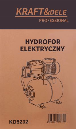 Hidrofor electric cu rezervor 50L putere 1200W debit 3600 l/h (KD5232) [12]