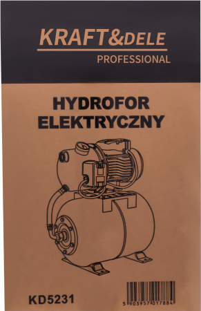 Hidrofor electric cu rezervor 24L putere 1300W debit 6000 l/h (KD5231) [10]
