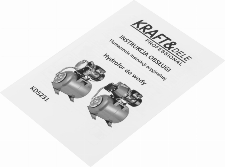 Hidrofor electric cu rezervor 24L putere 1300W debit 6000 l/h (KD5231) [9]