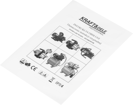 Hidrofor pompa apa cu vas expansiune 24L 1400W debit 4800 l h pentru irigatii gradina (KD5273) [4]