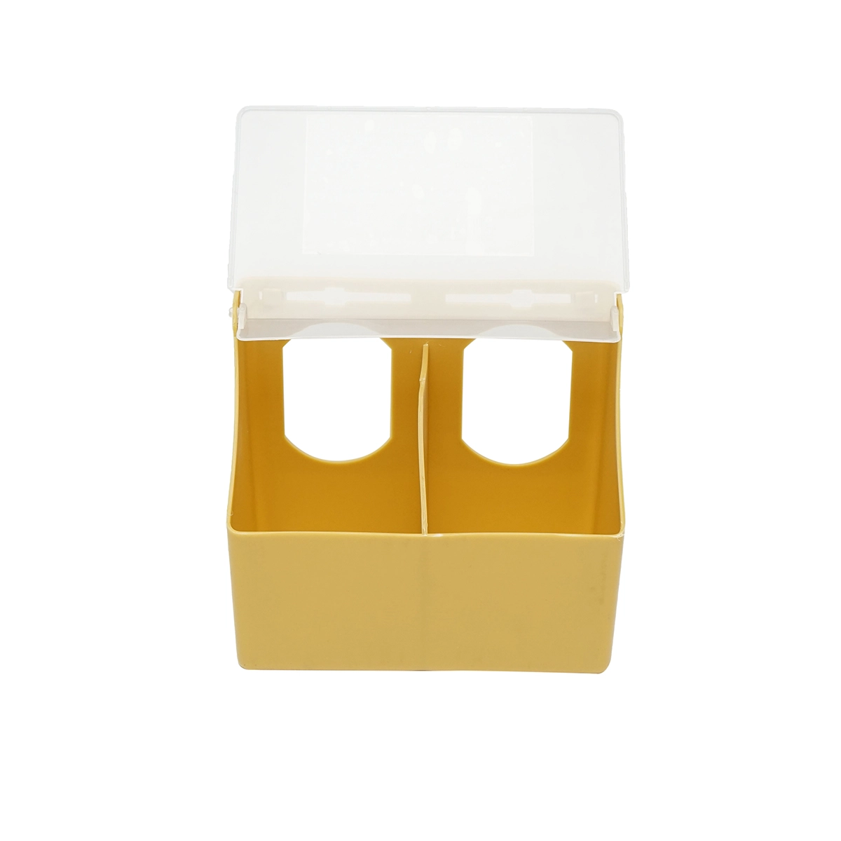 Hranitoare porumbei din plastic rabatabila, 2 compartimente 16x9x14cm (DISKL36) [1]