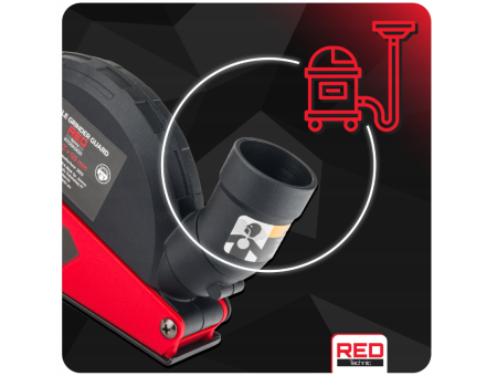 Husa antipraf polizor unghiular 115-125mm extractie 36mm reglare adancime 7-34mm adaptor universal (RTOSK0021) [9]