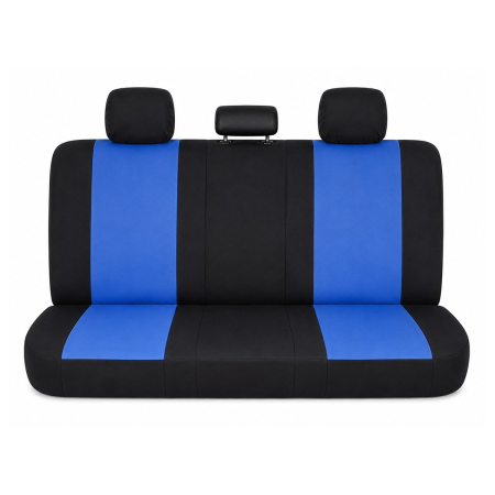 Huse scaune auto universale 8 piese, albastru-negru, material textil (DISVF53) [2]
