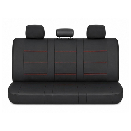 Huse scaune auto universale 8 piese, negru-rosu, piele ecologica (DISVF50) [2]