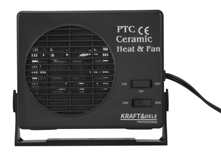 Incalzitor auto 12V, 150/300 W, cu ventilator si dezaburire (KD6524) [5]