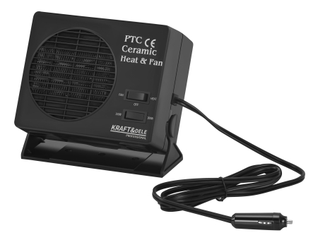 Altele - Incalzitor auto 12V, 150/300 W, cu ventilator si dezaburire (KD6524)
