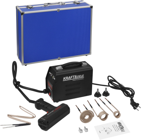 Altele - Incalzitor cu inductie pentru suruburi 1700W, cu 4 bobine si valiza (KD5998)