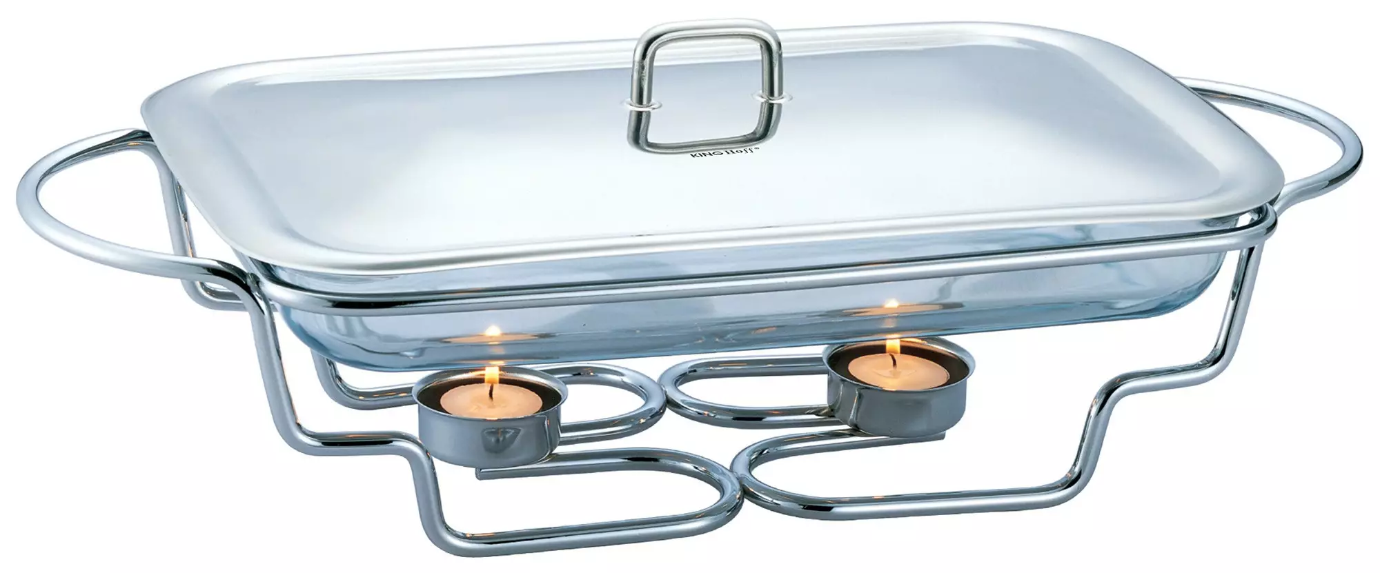 Tavi si platouri pentru servire - Incalzitor de alimente sticla-otel 3l (KH-1410)