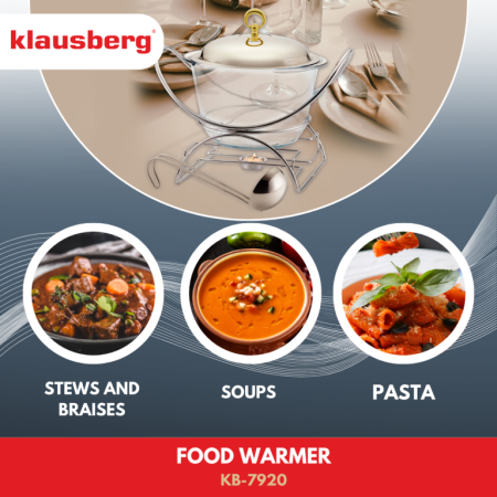 Incalzitor de alimente sticla si suport otel inoxidabil 4l (KB-7920) [7]