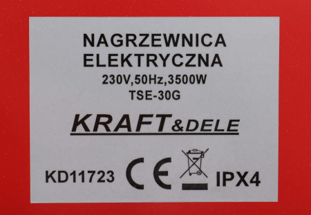 Incalzitor electric 3.5KW 230V (KD11723) [8]