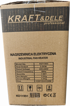 Incalzitor electric aeroterma 3.5kw 3500w 3 viteze monofazic monofazat (KD11991) [15]