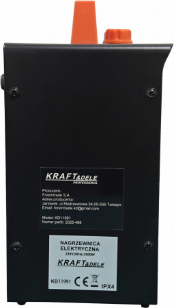 Incalzitor electric aeroterma 3.5kw 3500w 3 viteze monofazic monofazat (KD11991) [11]