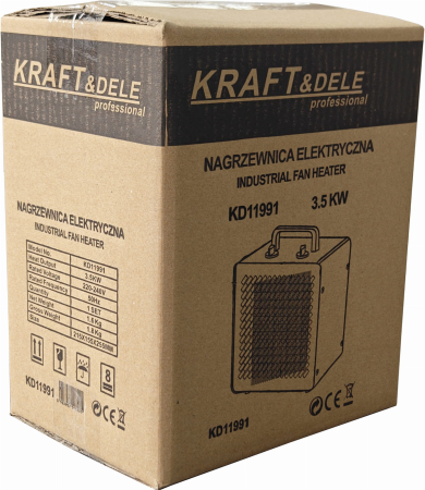 Incalzitor electric aeroterma 3.5kw 3500w 3 viteze monofazic monofazat (KD11991) [14]