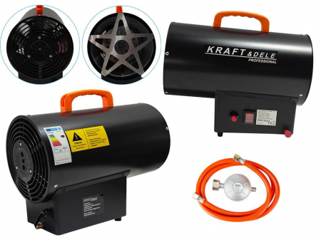 Incalzitoare arzatoare electrice / gaz / combustibil - Incalzitor incalzitor industrial pe gaz tun aer cald caldura 25kW (KD11704)