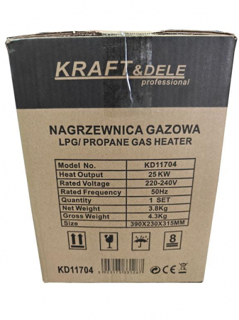 Incalzitor incalzitor industrial pe gaz tun aer cald caldura 25kW (KD11704) [15]