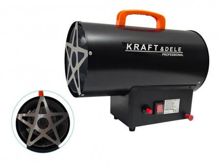 Incalzitor incalzitor industrial pe gaz tun aer cald caldura 25kW (KD11704) [4]