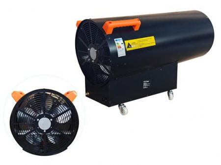 Incalzitor industrial pe gaz tun aer cald caldura 100kW + Termostat + Reductor (KD11707) [11]