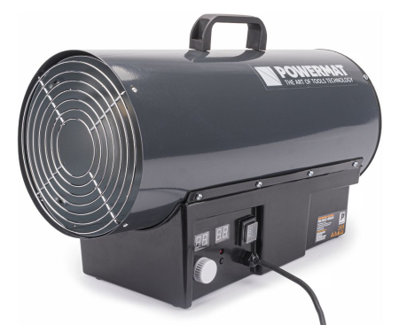 Incalzitoare arzatoare electrice / gaz / combustibil - Incalzitor industrial pe gaz tun aer cald caldura 45kW + Termostat PM1027 (PM-NAG-45GLN)