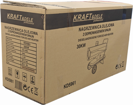 Incalzitor pe ulei 30kW cu ventilator si termostat pentru hale si ateliere (KD5961) [14]