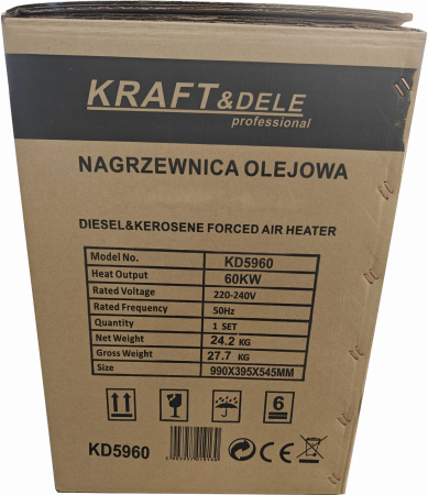 Incalzitor pe ulei 60 kW cu ventilator si termostat pentru incalzire spatii mari (KD5960) [13]