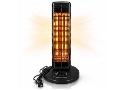 Incalzitoare arzatoare electrice / gaz / combustibil - Incalzitor radiant electric 1500W oscilatie 2 trepte pozitionare verticala orizontala (KD6503)