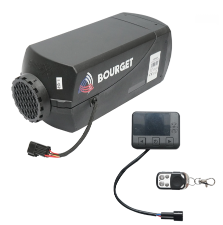 Incalzitoare arzatoare electrice / gaz / combustibil - Incalzitor stationar diesel 5kW, 12V-24V, rezervor 5L, display LCD, 340x150x115mm DISPW33 (93RG545)