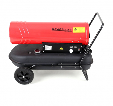 Incalzitoare arzatoare electrice / gaz / combustibil - Incalzitor industrial pe ulei motorina tun aer cald caldura 35kW + Termostat (KD11711)