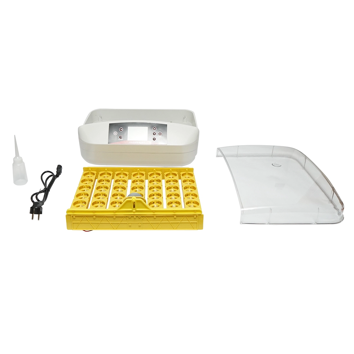 Incubator automat 32 oua 220V cu rotire automata, control temperatura, umiditate, afisaj digital, tava iluminata LED (DISPM62) [1]